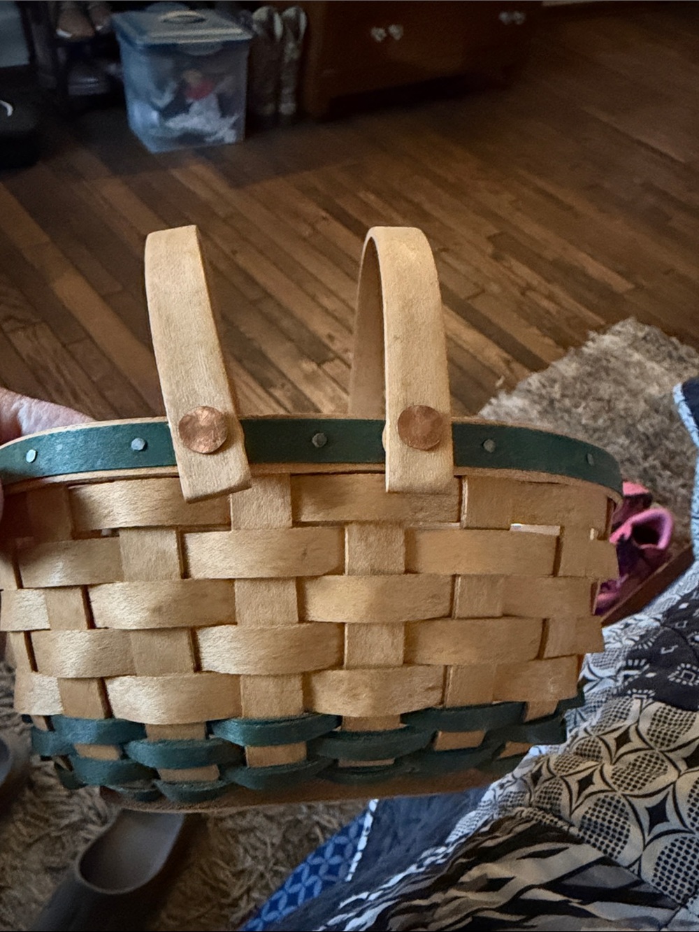 Longaberger - 2004 GUMDROP Tree Trimming Basket with plastic insert